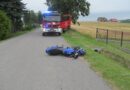 Wypadek motocyklisty z osobówką w Olimpowie
