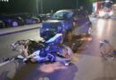 Wypadek w Ropczycach z udziałem motocyklisty