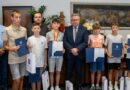 Burmistrz pogratulował młodym sportowcom