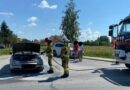 Dzięki pomocy kierowców udało się opanować pożar samochodu