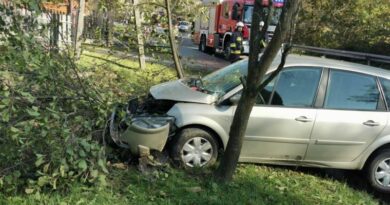 Stracił panowanie nad pojazdem i wypadł z drogi