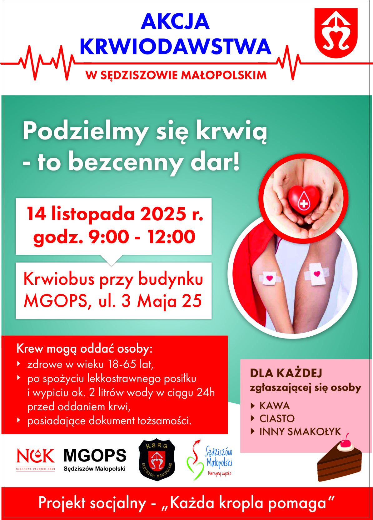 Podziel się krwią – to bezcenny dar! Akcja krwiodawstwa w Sędziszowie Małopolskim