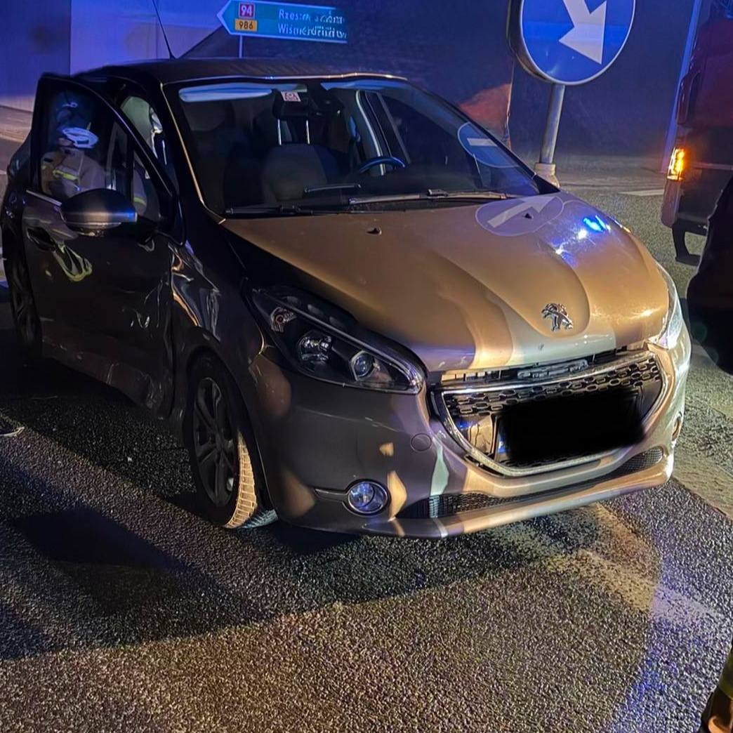 Nocna kolizja w Ropczycach