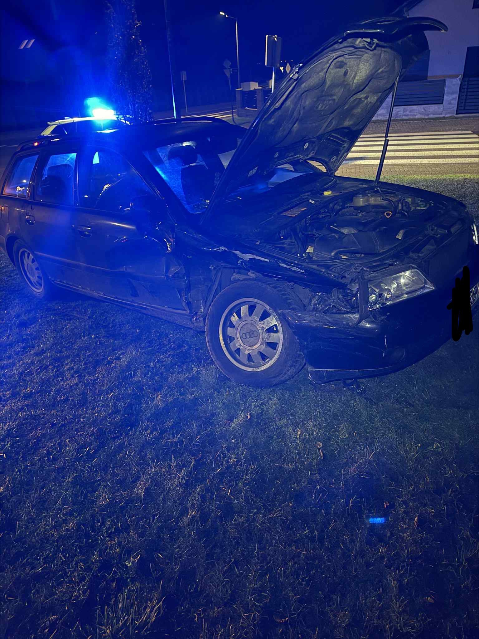 Nie ustąpiła pierwszeństwa i doprowadziła do zderzenia