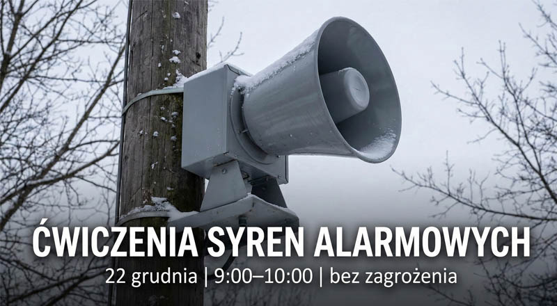 Jutro w całym powiecie zawyją syreny. To tylko ćwiczenia
