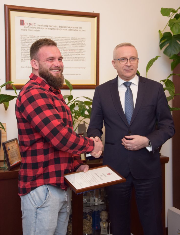 Damian Ochał uhonorowany za wybitne osiągnięcia sportowe