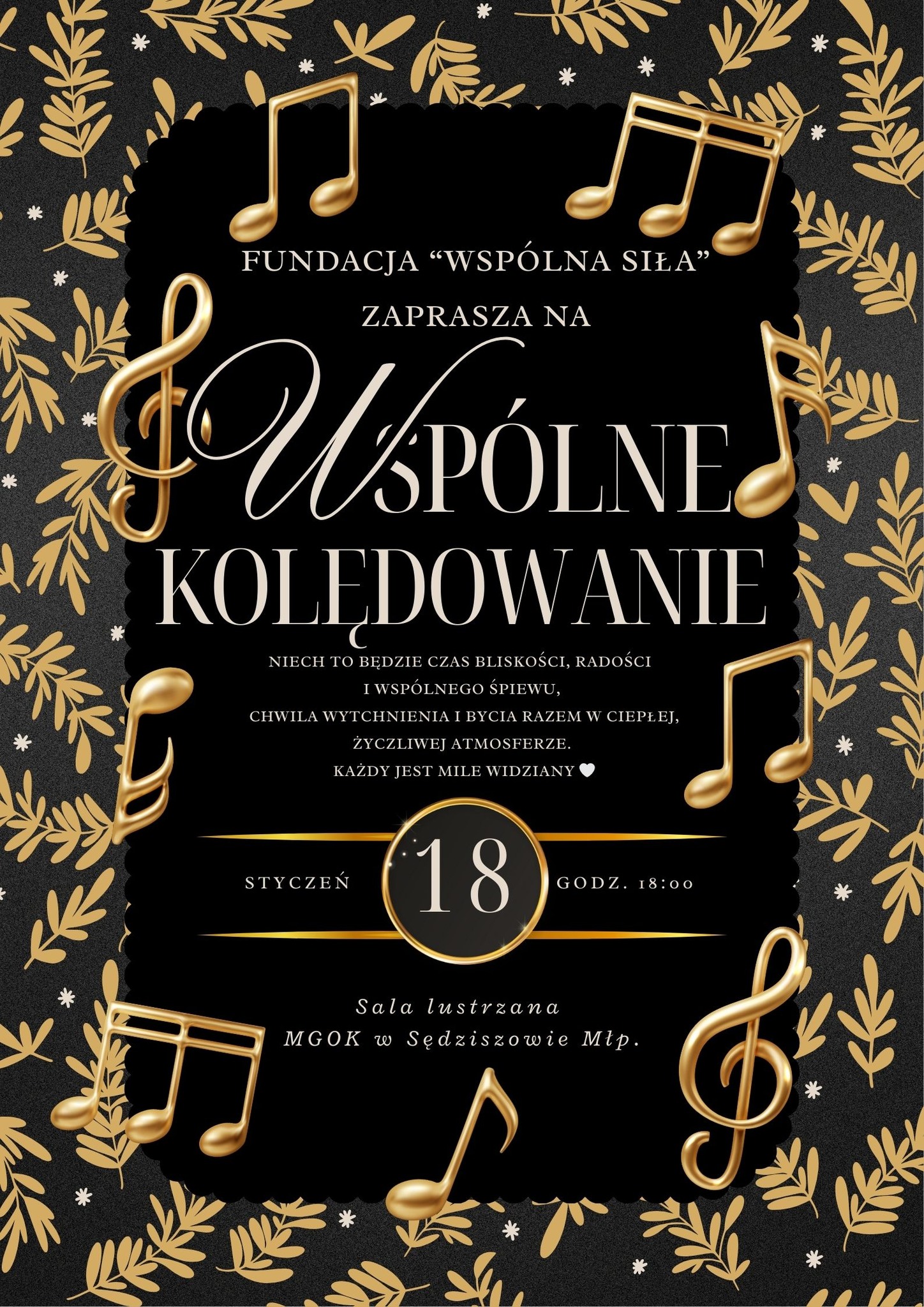 Wspólne kolędowanie z Fundacją Wspólna Siła