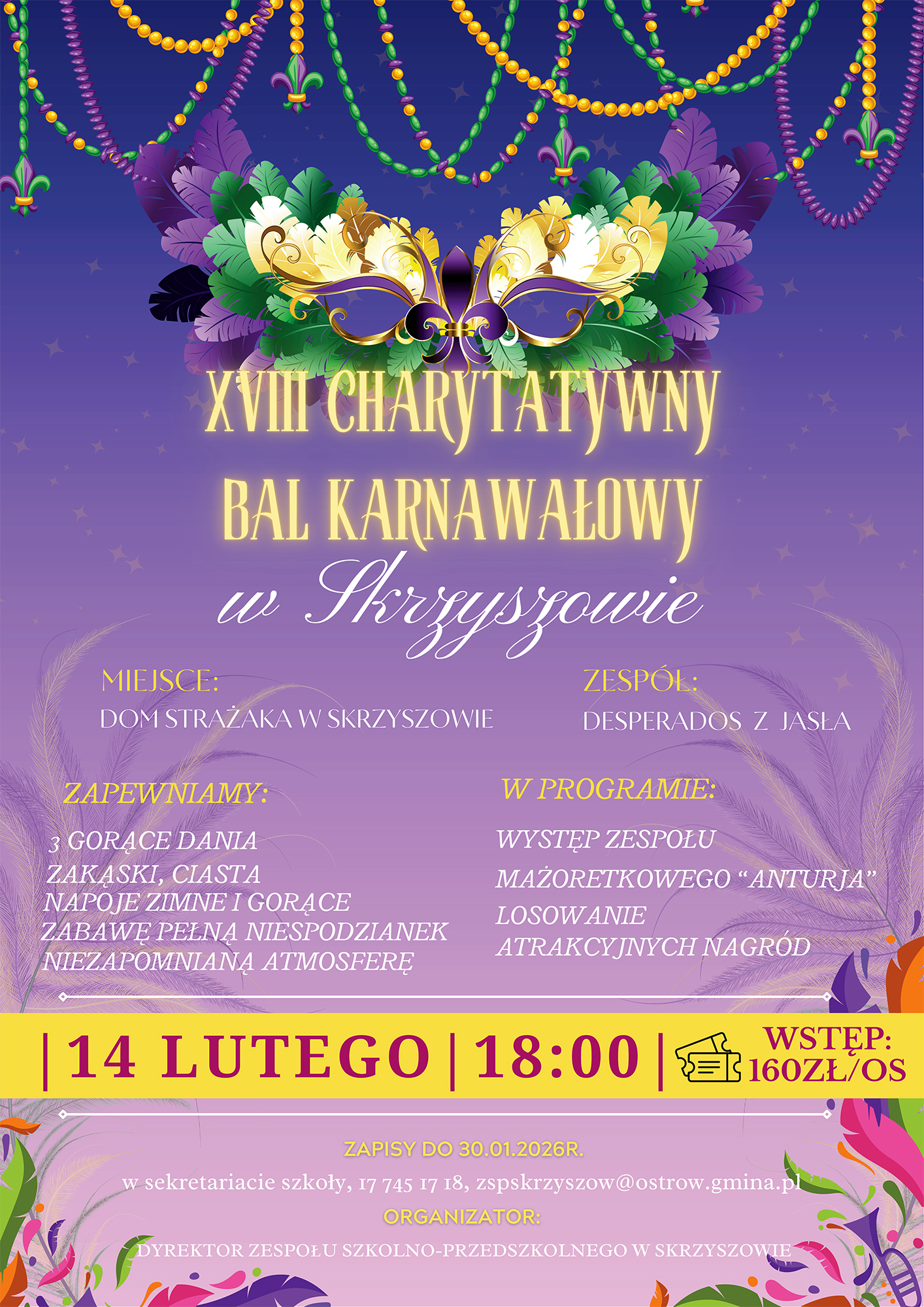 Charytatywny Bal Karnawałowy po raz osiemnasty w Skrzyszowie