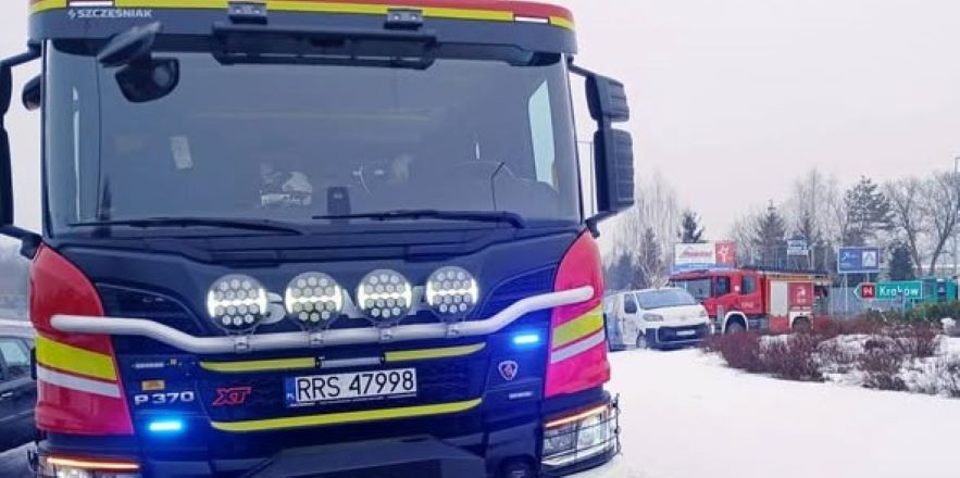 Zderzenie na rondzie w Ropczycach