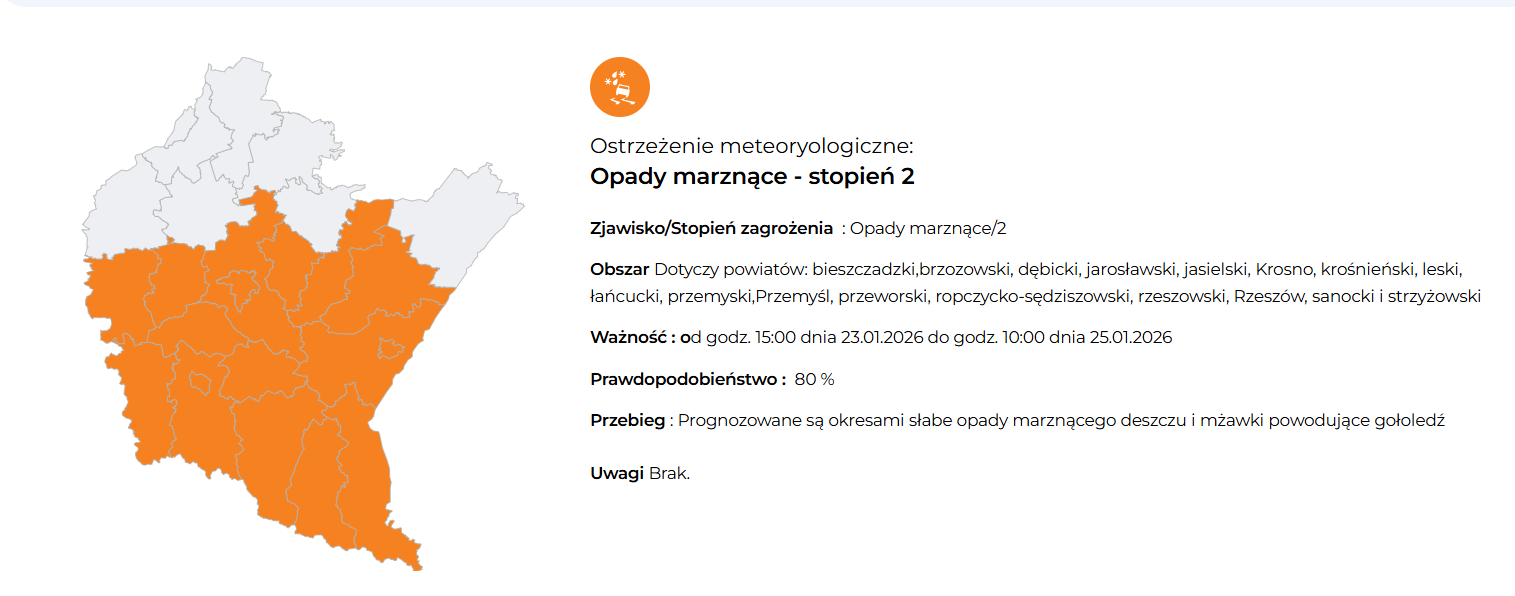 Będzie ślisko – uważajcie !