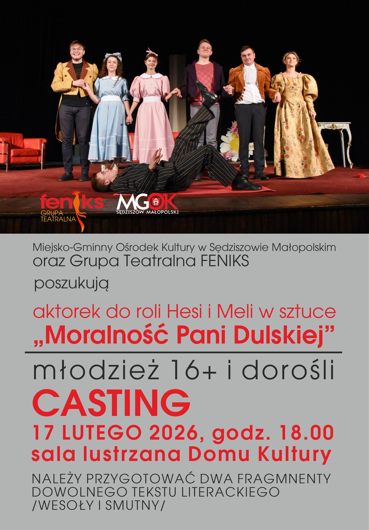 Marzysz o scenie? Teraz masz szansę zagrać w „Moralności Pani Dulskiej”!