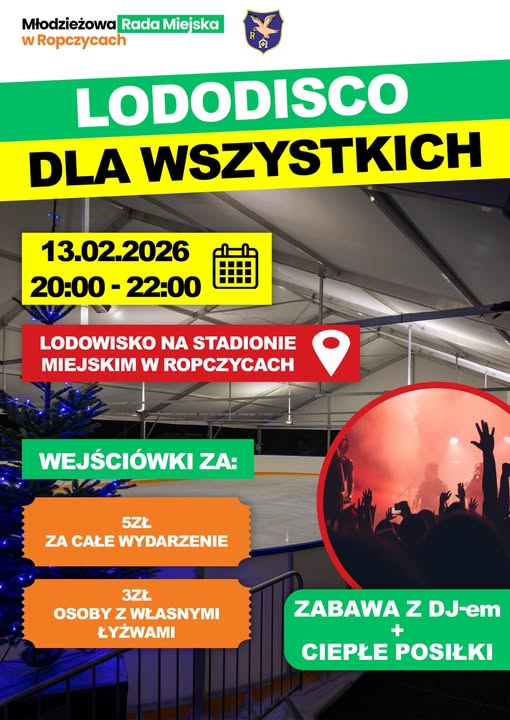 Lododisco w Ropczycach – młodzieżowa propozycja na piątkowy wieczór
