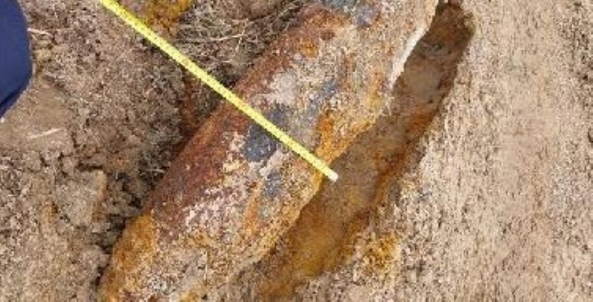 Znalazł pocisk podczas prac ziemnych