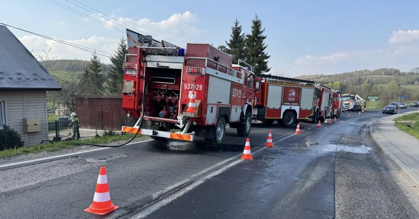 Pożar w kotłowni domu jednorodzinnego