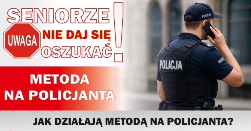Uwaga seniorzy! Powiat ropczycko-sędziszowski ostrzega przed oszustwami „na policjanta”